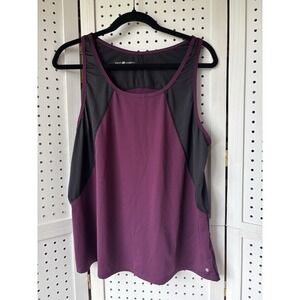Skirt Sports Women's XL Athletic Workout Tank Top Shirt Purple Black